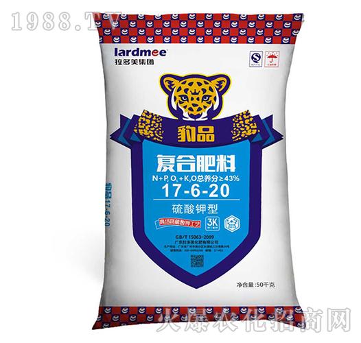复混肥料-豹品(17-6-20)50kg-拉多美 总养分≥43% 产品规格:50kg 类型